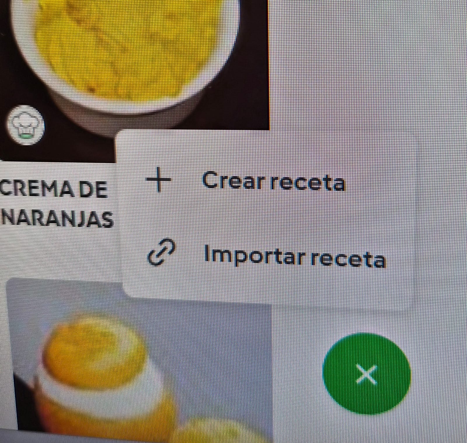 Importar receta